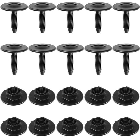 Bumper / Grille Push Type Retainers and Nuts 20 pcs - GM 11610747 / 11610748