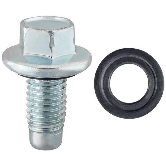 Oil Drain Plug and gasket - Thread M12-1.750 Length under head 25mm Hex 15mm